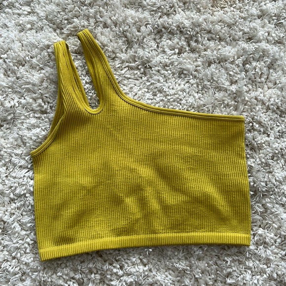 AERIE Offline off the shoulder cropped tank top - Picture 1 of 3
